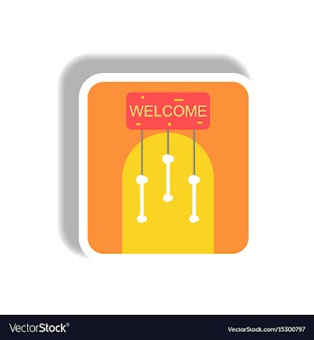 Paper sticker halloween icon vector image