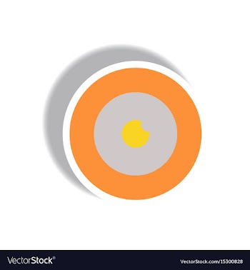 Paper sticker halloween icon vector image