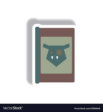Paper sticker halloween icon vector image