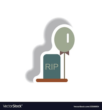 Paper sticker halloween icon vector image