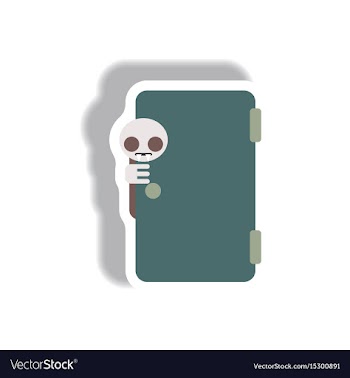 Paper sticker halloween icon vector image
