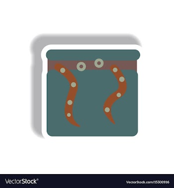 Paper sticker halloween icon vector image