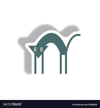 Paper sticker halloween icon vector image