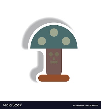 Paper sticker halloween icon vector image