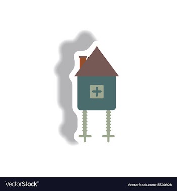 Paper sticker halloween icon vector image