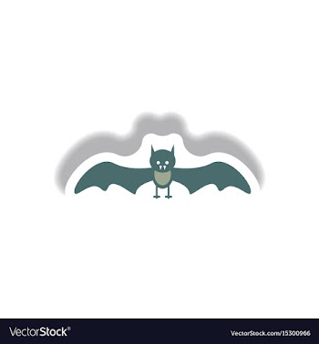 Paper sticker halloween icon vector image
