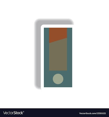 Paper sticker halloween icon vector image
