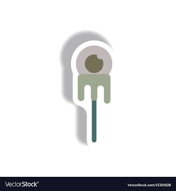 Paper sticker halloween icon vector image