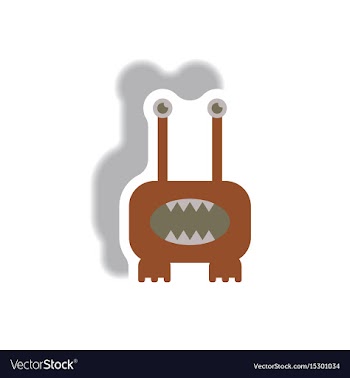 Paper sticker halloween icon vector image