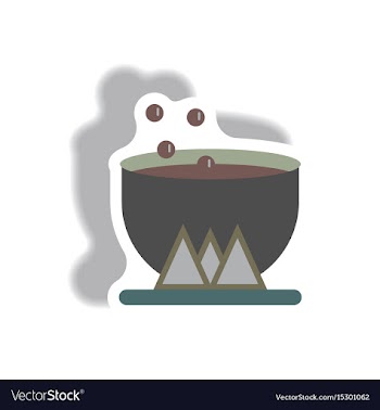 Paper sticker halloween icon vector image