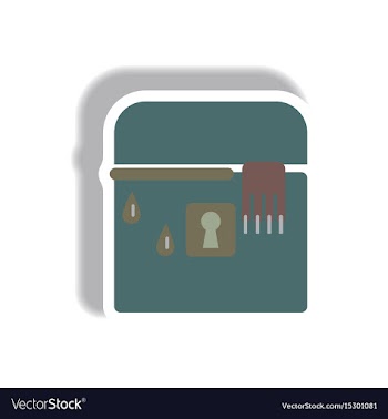 Paper sticker halloween icon vector image