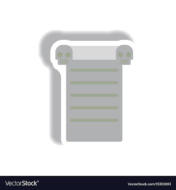 Paper sticker halloween icon vector image