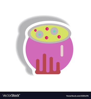 Paper sticker halloween icon vector image