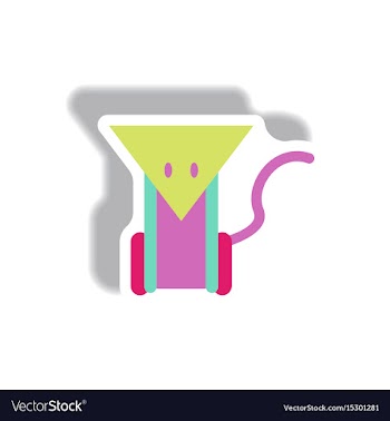 Paper sticker halloween icon vector image