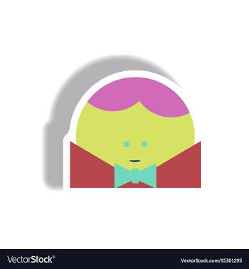 Paper sticker halloween icon vector image