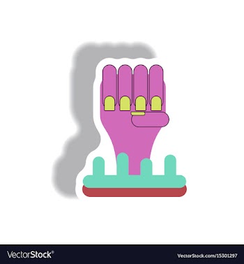 Paper sticker halloween icon vector image