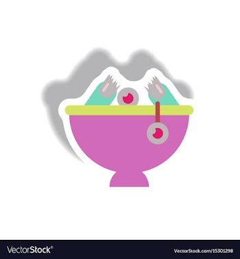 Paper sticker halloween icon vector image