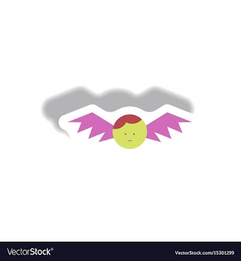 Paper sticker halloween icon vector image