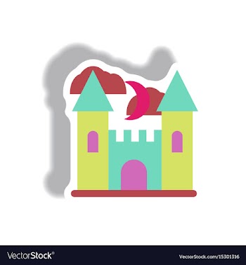Paper sticker halloween icon vector image