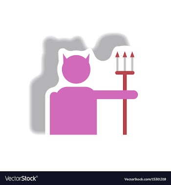 Paper sticker halloween icon vector image