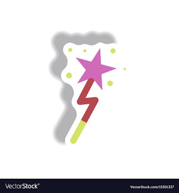 Paper sticker halloween icon vector image
