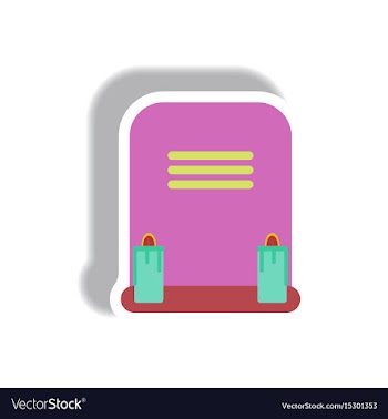 Paper sticker halloween icon vector image