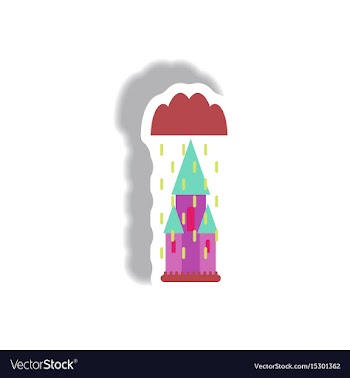 Paper sticker halloween icon vector image