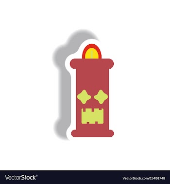 Paper sticker halloween icon vector image