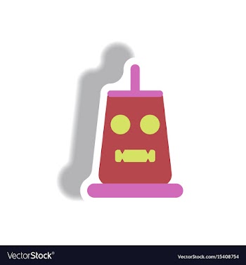 Paper sticker halloween icon vector image