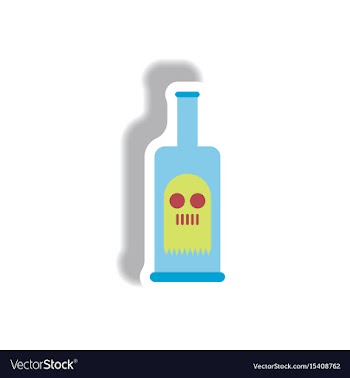 Paper sticker halloween icon vector image