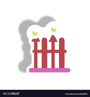 Paper sticker halloween icon vector image