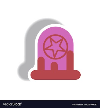Paper sticker halloween icon vector image