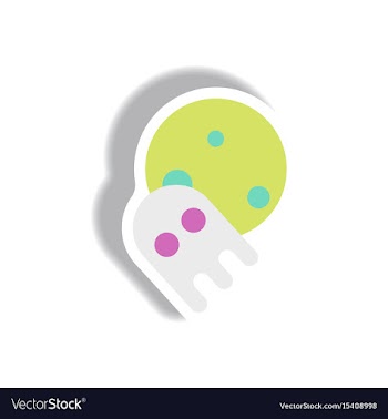 Paper sticker halloween icon vector image