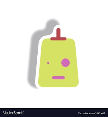 Paper sticker halloween icon vector image