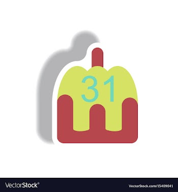 Paper sticker halloween icon vector image