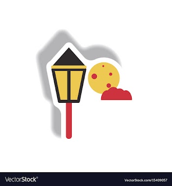 Paper sticker halloween icon vector image