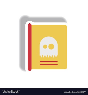 Paper sticker halloween icon vector image