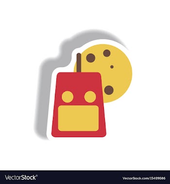 Paper sticker halloween icon vector image