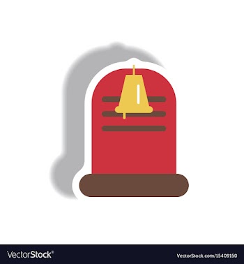 Paper sticker halloween icon vector image