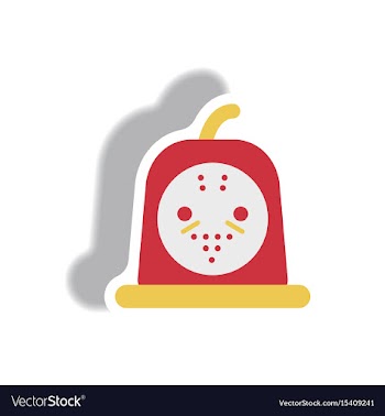 Paper sticker halloween icon vector image