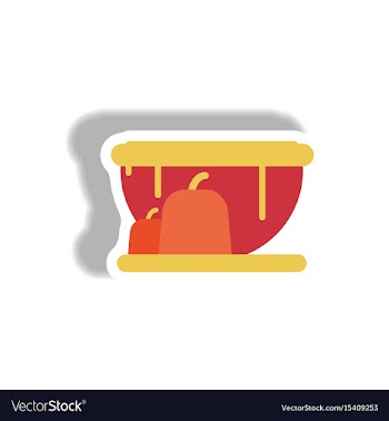 Paper sticker halloween icon vector image