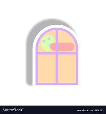 Paper sticker halloween icon vector image