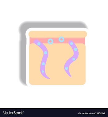 Paper sticker halloween icon vector image