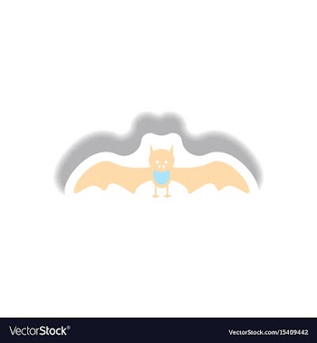 Paper sticker halloween icon vector image