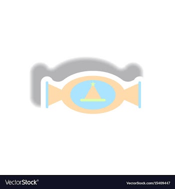 Paper sticker halloween icon vector image