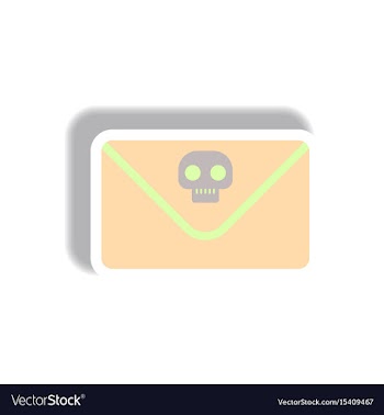 Paper sticker halloween icon vector image