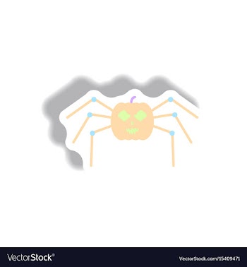 Paper sticker halloween icon vector image
