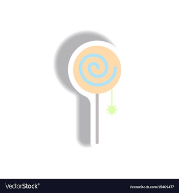Paper sticker halloween icon vector image
