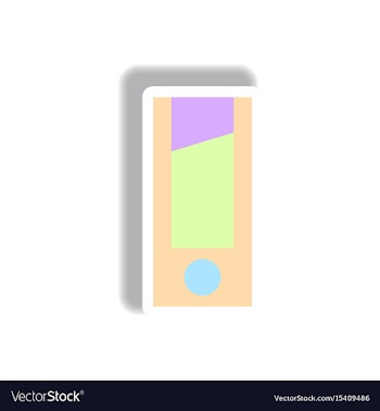 Paper sticker halloween icon vector image