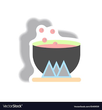 Paper sticker halloween icon vector image